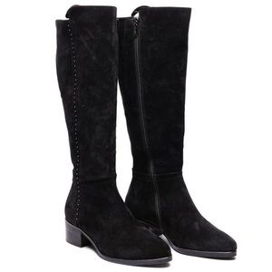 Italeau Fiamma Boots in Black Suede Size US 9